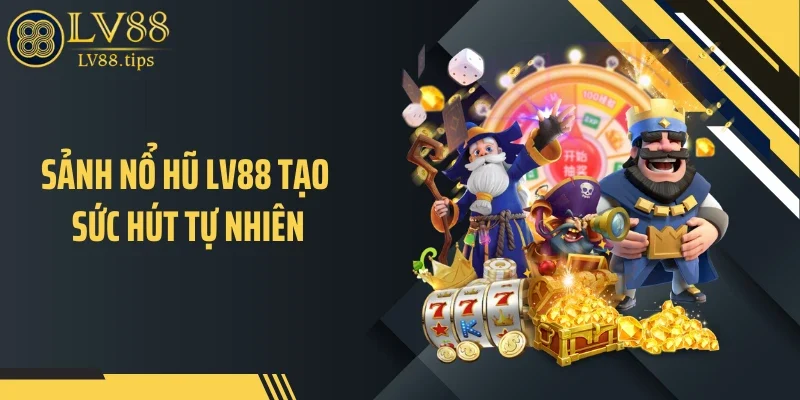 Sảnh nổ hũ LV88 tạo sức hút tự nhiên